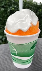 Egg custard snowball