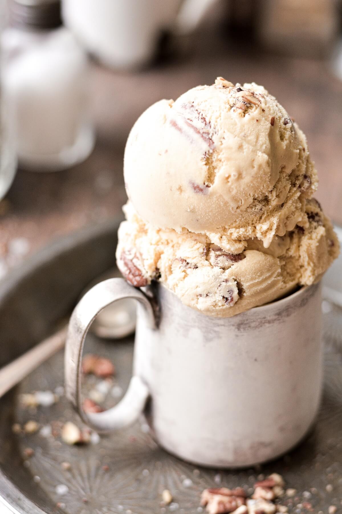 Butter pecan ice cream